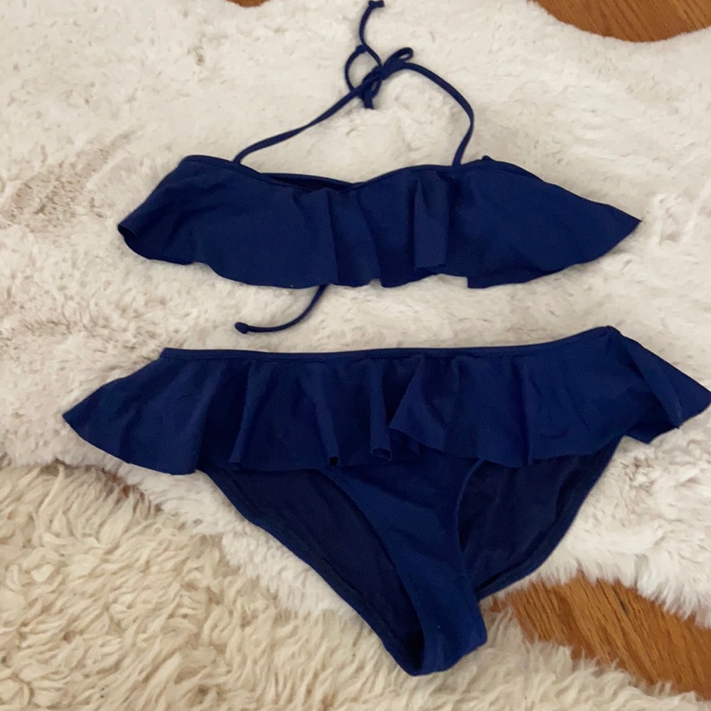 navy blue bikini set